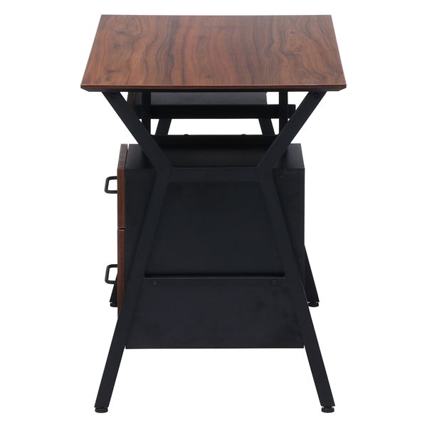 デスク ブラウン 幅100x奥行54x高さ72cm 組立品 デスク ブラウン 幅100x奥行54x高さ72cm 組立品