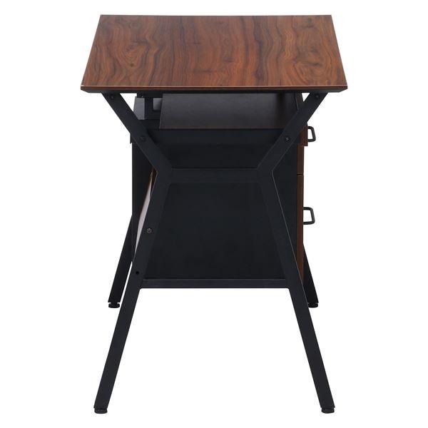 デスク ブラウン 幅100x奥行54x高さ72cm 組立品 デスク ブラウン 幅100x奥行54x高さ72cm 組立品