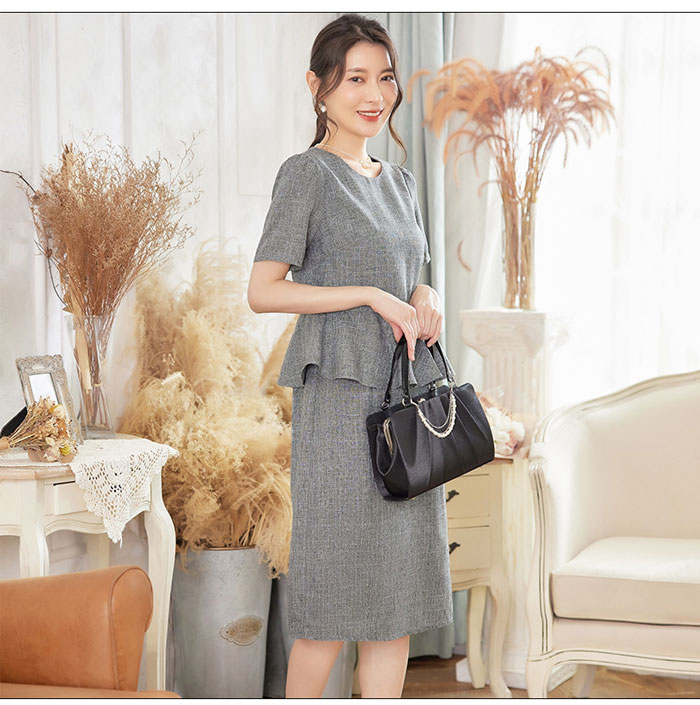 再販未定セットアップ スーツ レディース 2点セット ワンピース ワンピーススーツ 半袖 春夏 高品質 上品 大人 ジャケット フリル きれいめ フォーマル 大きいサイズ おしゃれ カジュアル オフィ