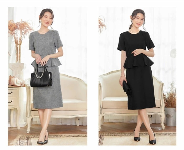 再販未定セットアップ スーツ レディース 2点セット ワンピース ワンピーススーツ 半袖 春夏 高品質 上品 大人 ジャケット フリル きれいめ フォーマル 大きいサイズ おしゃれ カジュアル オフィ