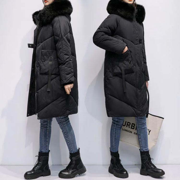 エコダウンコートファー付中綿ジャケット中綿コートロングコート長袖ミドル丈アウターフード付きエコダウンジャケット大人軽量大きいサイズ黒グレー上品防寒保温あったか暖かい体型カバー秋冬きれいめカジュアル