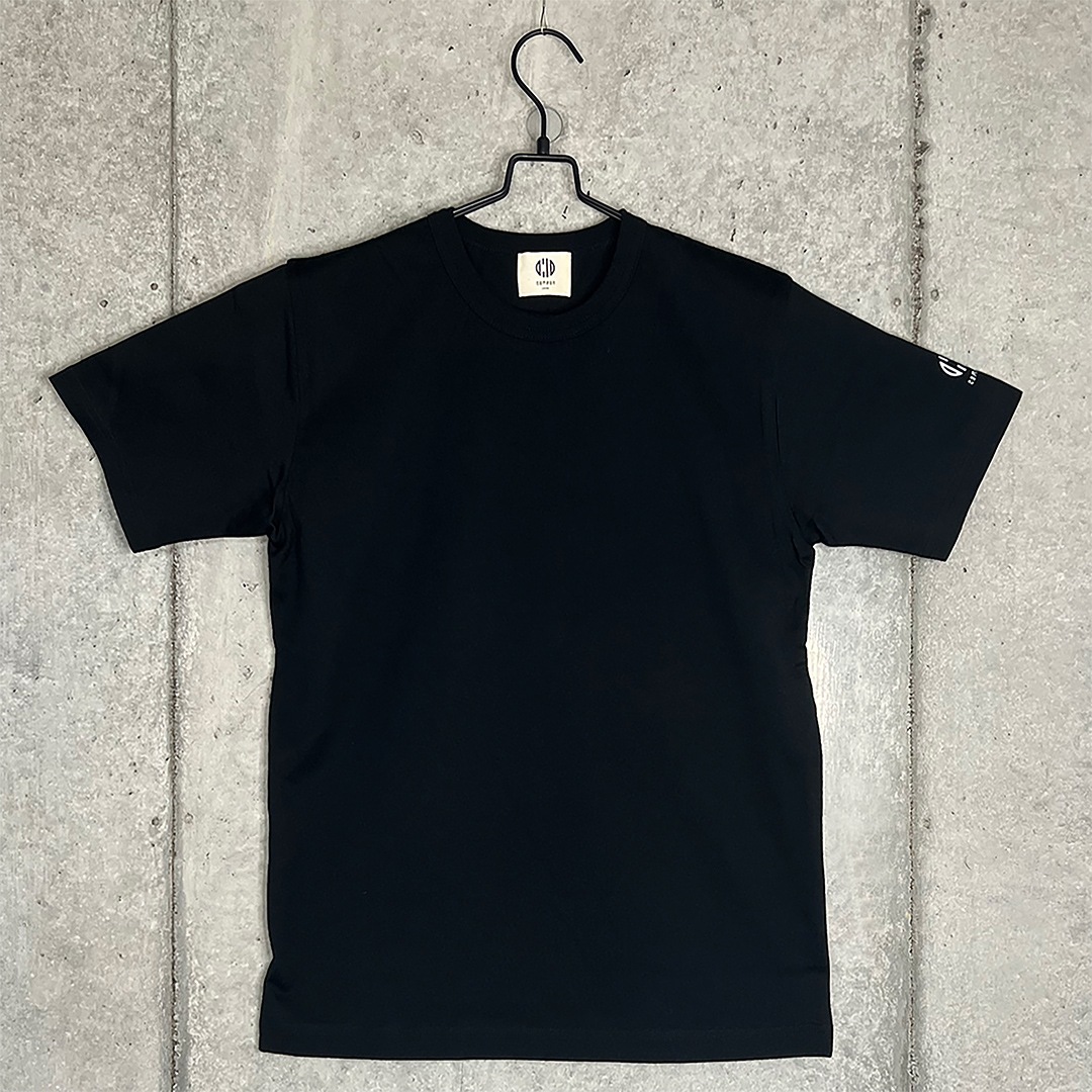 5+comeon C-K02-020-BK／日本製コットン100％Tシャツ