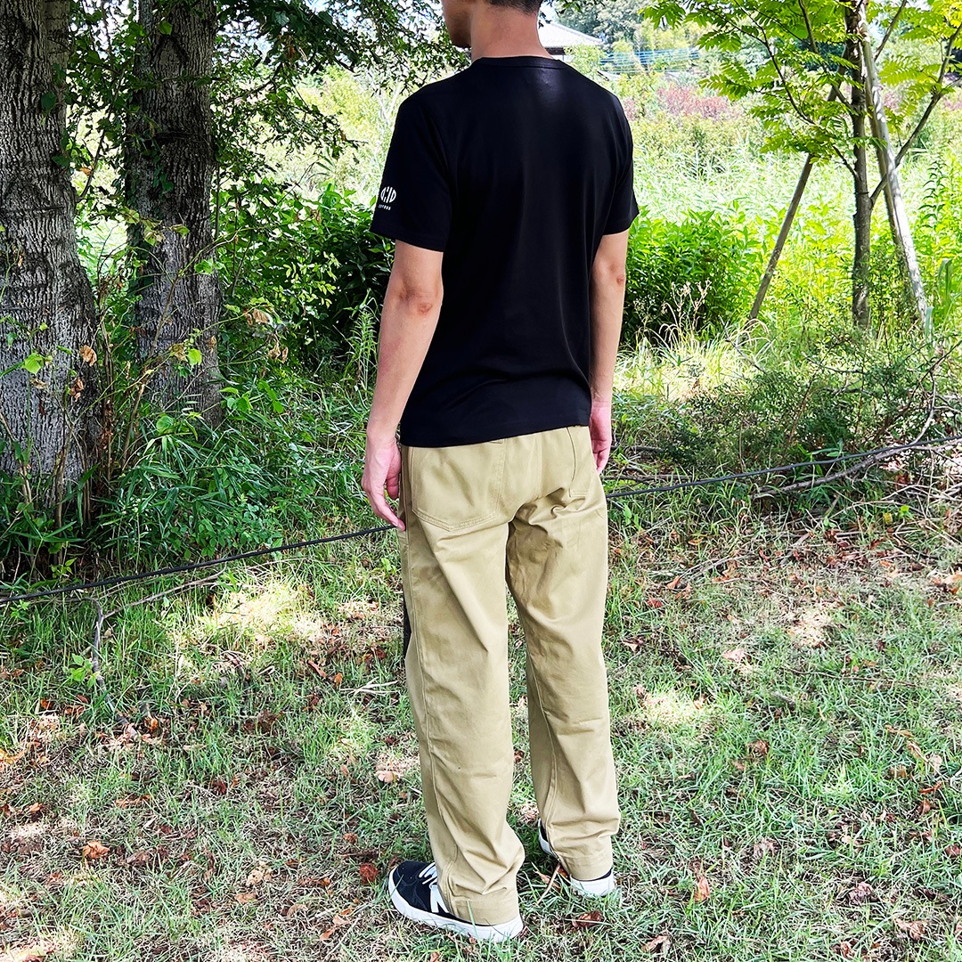 5+comeon C-K02-020-BK／日本製コットン100％Tシャツ