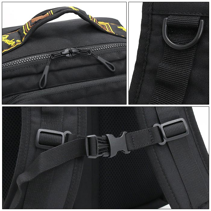 リュックサック メンズ 男 コーデュラスクエアリュック リュック バッグ B4 A4 17L ロゴ 男性 男子 おしゃれ