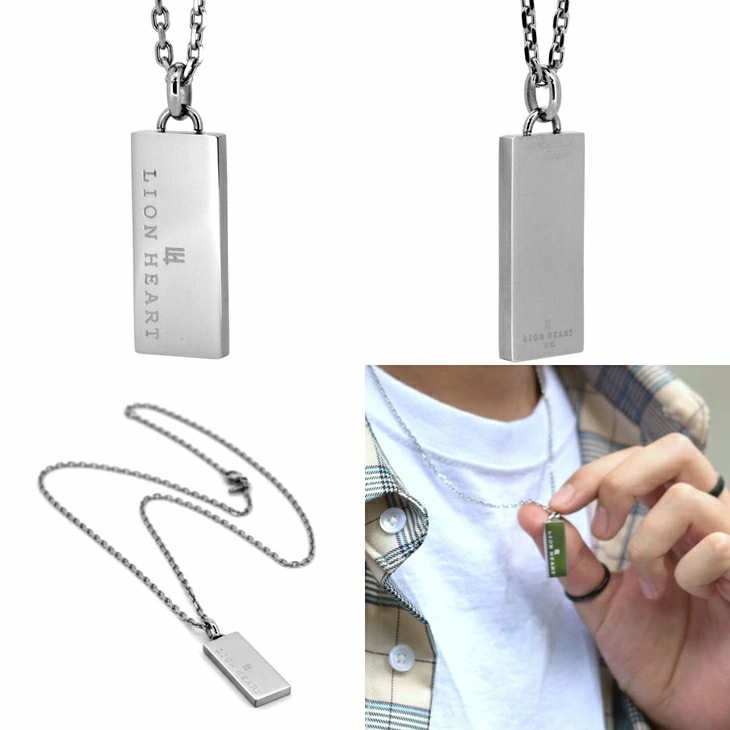 ネックレス メンズ トライ ロゴ プレート ステンレス LH-03NE0235 【ネコポス】