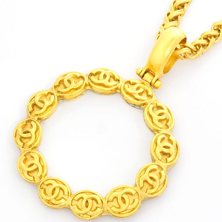 シャネル ココマーク ラウンド ルーペ ロングネックレス 【ペンダント】 シャネル ココマーク ラウンド ルーペ ロングネックレス 【ペンダント】