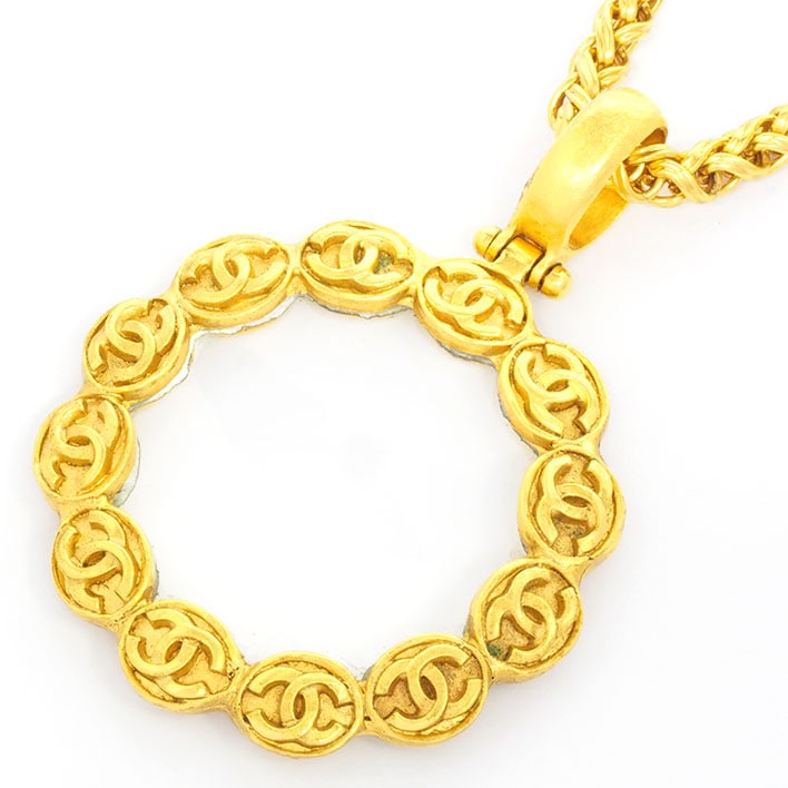 シャネル ココマーク ラウンド ルーペ ロングネックレス 【ペンダント】 シャネル ココマーク ラウンド ルーペ ロングネックレス 【ペンダント】