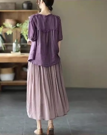 トップス モテアイテム 可愛い サイズ豊富 大きいサイズ シャツ ブラウス 半袖 ラウンドネック 襟なし Aライン ボタン フリル 透け感 通気性 ギャザー ギャザー使い 薄手 かわいい トップス モテアイテム 可愛い サイズ豊富 大きいサイズ シャツ ブラウス 半袖 ラウンドネック 襟なし Aライン ボタン フリル 透け感 通気性 ギャザー ギャザー使い 薄手 かわいい