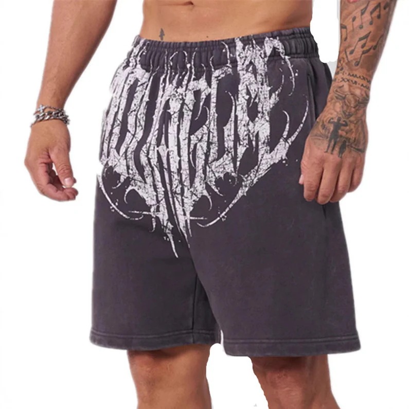 【超お得1つ買うと10個もらえる】メガ割スポーツ ハーフパンツ メンズプリントスポーツフィットネスショートパンツサマーカジュアルバスケットボールランニングショートパンツ