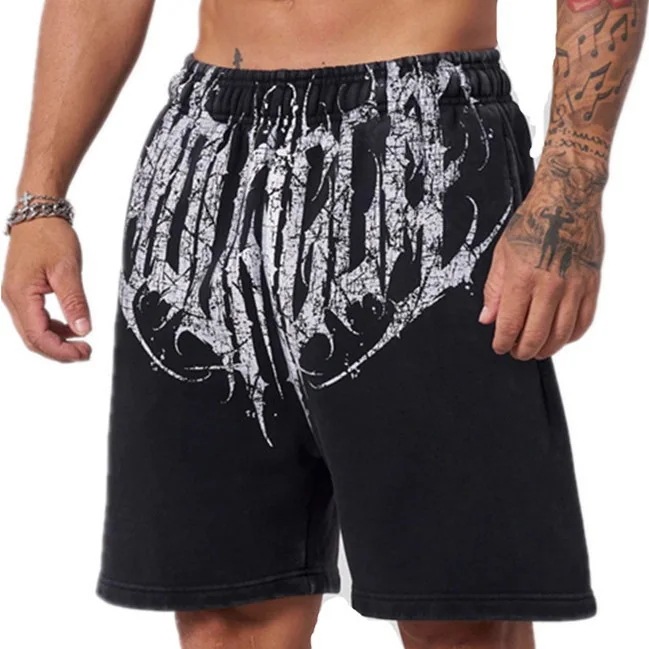 【超お得1つ買うと10個もらえる】メガ割スポーツ ハーフパンツ メンズプリントスポーツフィットネスショートパンツサマーカジュアルバスケットボールランニングショートパンツ