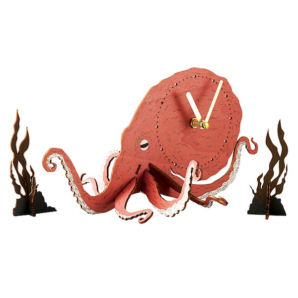 5個【作って飾って楽しい♪】アニマル クロックパズル 立体パズル 木製 時計 5個【作って飾って楽しい♪】アニマル クロックパズル 立体パズル 木製