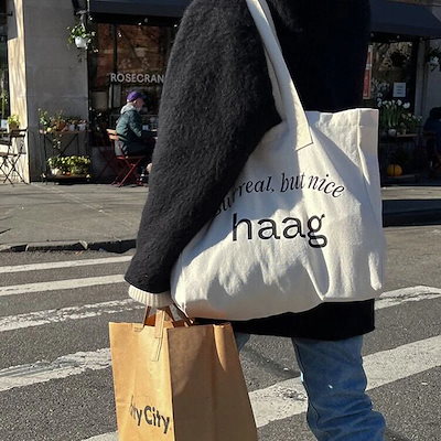 haag トートバッグ Qoo10] haag 【正規品保証】haag a workou : バッグ・雑貨