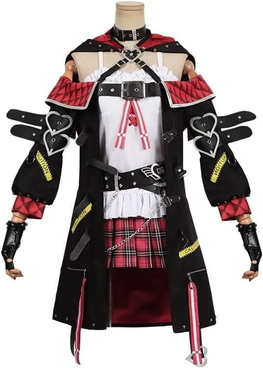 大人気hololive ホロライブ 6期生 沙花叉クロヱ Sakamata 衣装 ウィッグ 靴 追加可 バーチャルYouTuber VTuber コスプレ衣装 ハロウィン クリスマス プレゼント