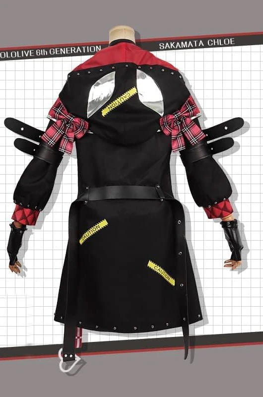 大人気hololive ホロライブ 6期生 沙花叉クロヱ Sakamata 衣装 ウィッグ 靴 追加可 バーチャルYouTuber VTuber コスプレ衣装 ハロウィン クリスマス プレゼント