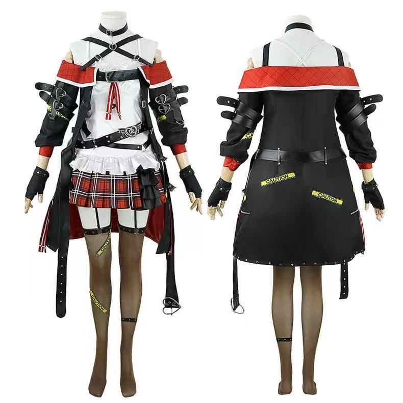 大人気hololive ホロライブ 6期生 沙花叉クロヱ Sakamata 衣装 ウィッグ 靴 追加可 バーチャルYouTuber VTuber コスプレ衣装 ハロウィン クリスマス プレゼント