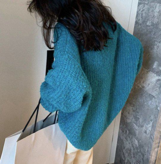 ニット セーター トップス ラウンドネック カジュアル 体型カバー 無地 秋冬 冬服 冬スペシャルセール 癒し系 女子会 デート カジュアル きれいめ 高見え 高級感 防寒 着やすい かわいい おしゃ