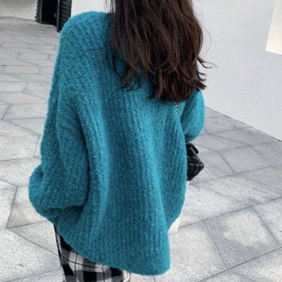 ニット セーター トップス ラウンドネック カジュアル 体型カバー 無地 秋冬 冬服 冬スペシャルセール 癒し系 女子会 デート カジュアル きれいめ 高見え 高級感 防寒 着やすい かわいい おしゃ