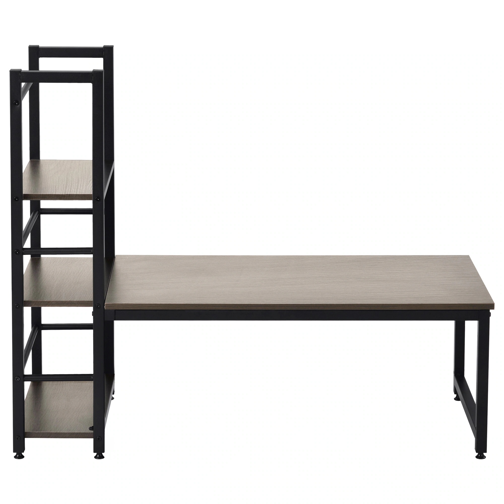 【国内発送M】840【新品登場】【グレー】H型PCデスク ロータイプ一体型 ラック付き デスク ワークデスク 木製 学習デスク 【国内発送M】840【新品登場】【グレー】H型PCデスク ロータイプ一体型 ラック付き デスク ワークデスク 木製 学習デスク