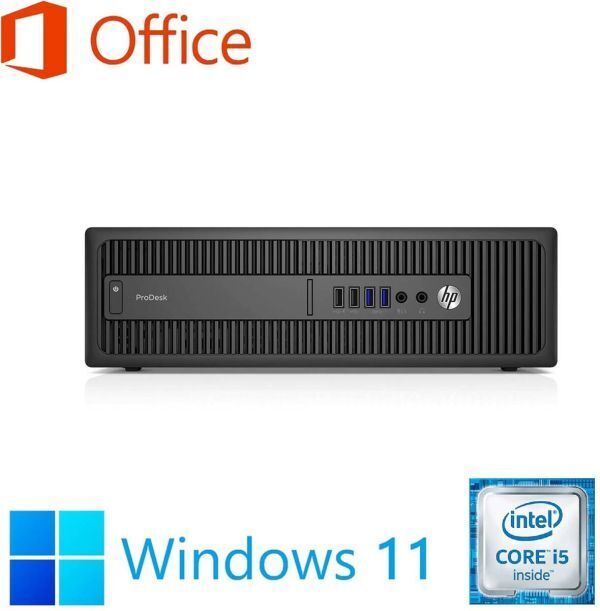 【サポート付き】HP 600G2 SSD:256GB 大容量メモリー:8GB Office2021 Core i5 & 液晶ディスプレイ19インチ