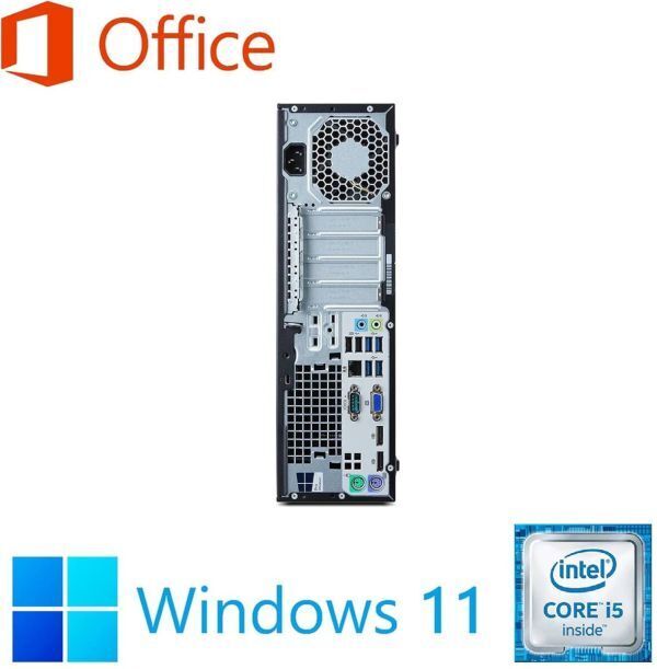 【サポート付き】HP 600G2 SSD:256GB 大容量メモリー:8GB Office2021 Core i5 & 液晶ディスプレイ19インチ