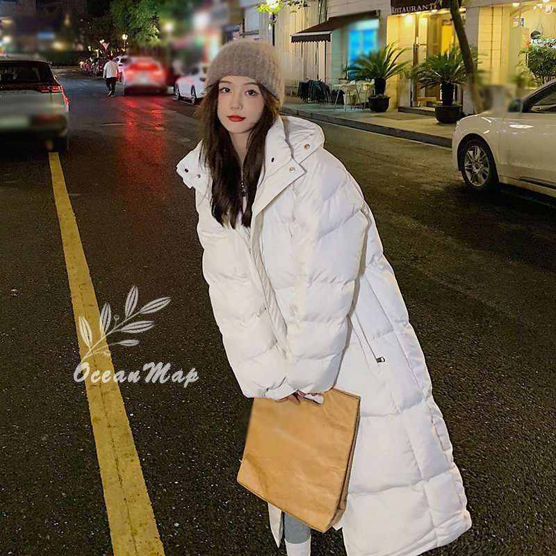 レディース ダウンジャケット 秋 冬 中綿 フードコート 無地 ロング丈 ダウンコート 防寒着 中綿コート 体型カバー アウター 韓国風 暖かい 可愛い コート レディース 冬 大サイズ おしゃれ カ