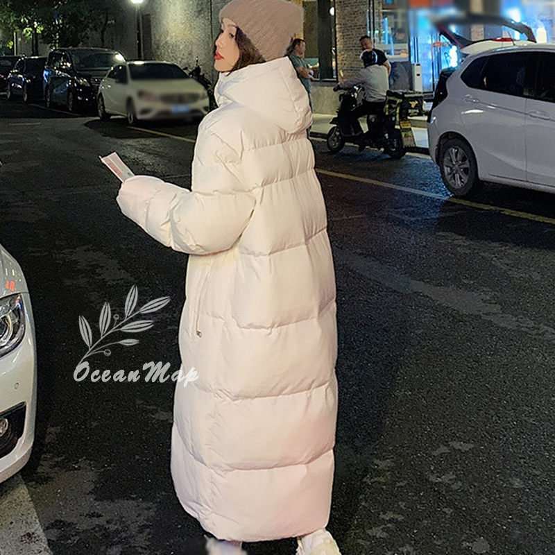 レディース ダウンジャケット 秋 冬 中綿 フードコート 無地 ロング丈 ダウンコート 防寒着 中綿コート 体型カバー アウター 韓国風 暖かい 可愛い コート レディース 冬 大サイズ おしゃれ カ