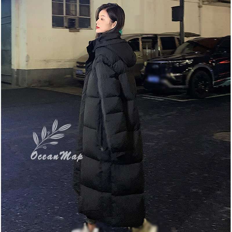レディース ダウンジャケット 秋 冬 中綿 フードコート 無地 ロング丈 ダウンコート 防寒着 中綿コート 体型カバー アウター 韓国風 暖かい 可愛い コート レディース 冬 大サイズ おしゃれ カ