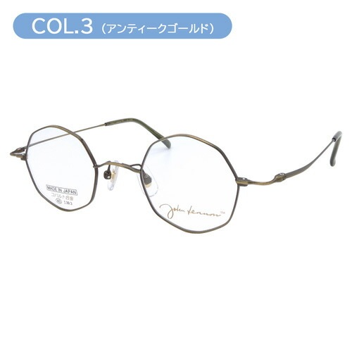 メガネ JL-1097 col.1/2/3/4 43mm 日本製 コバルト合金 丸メガネ 4color メガネ JL-1097 col.1/2/3/4 43mm 日本製 コバルト合金 丸メガネ 4color