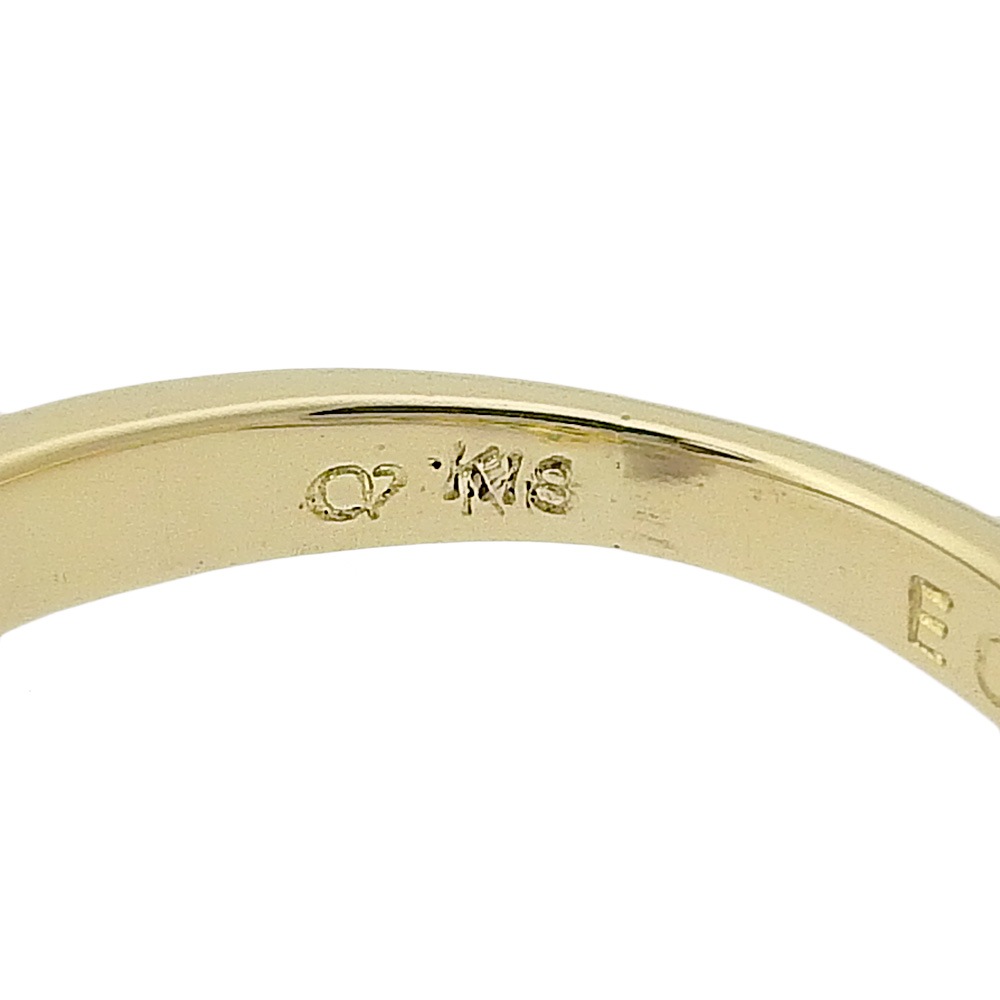 リング・指輪 K18イエローゴールド エメラルド ダイヤモンド 9号 D0.14 E0.32 約3.6g レディース 中古品 A+ランク リング・指輪 K18イエローゴールド エメラルド ダイヤモンド 9号 D0.14 E0.32 約3.6g レディース 中古品 A+ランク