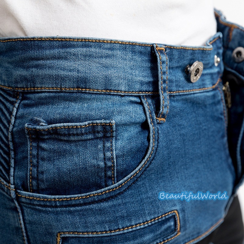 バイクパンツ メンズ ライダーパンツ バイクウェア オートバイ プロテクター付き ジーンズ デニム 転倒防護 膝当て 耐久 耐衝撃 膝パッド レーシングパンツ/24mtckz28