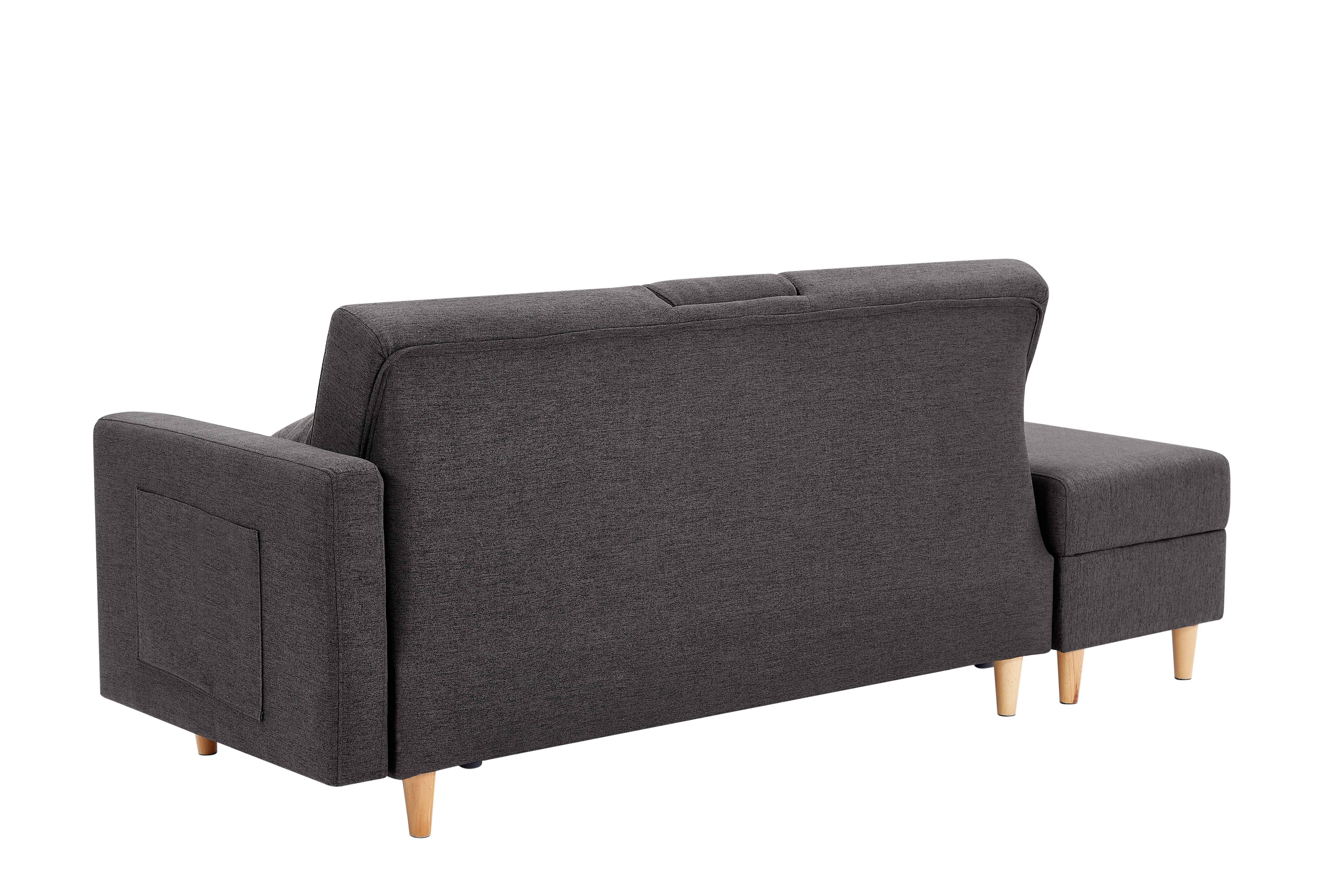 【国内発送.送.料.無.料！】ソファ ソファーベッド 3人掛け カウチソファ 多機能ソファ オットマン付き たくさん収納 レイアウト自由 左右側とも取り付けるアームレスト クッション2個 38