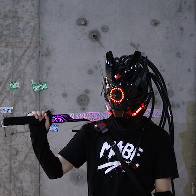 サイバーパンク　仮面　マスク Qoo10] サイバーパンクマスク 2023 ドレッド : ホビー・コスプレ
