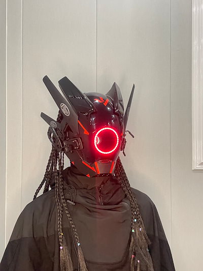 サイバー マスク コスプレ Amazon.co.jp: 機械式機能コスプレマスク, バーライト,サイバー