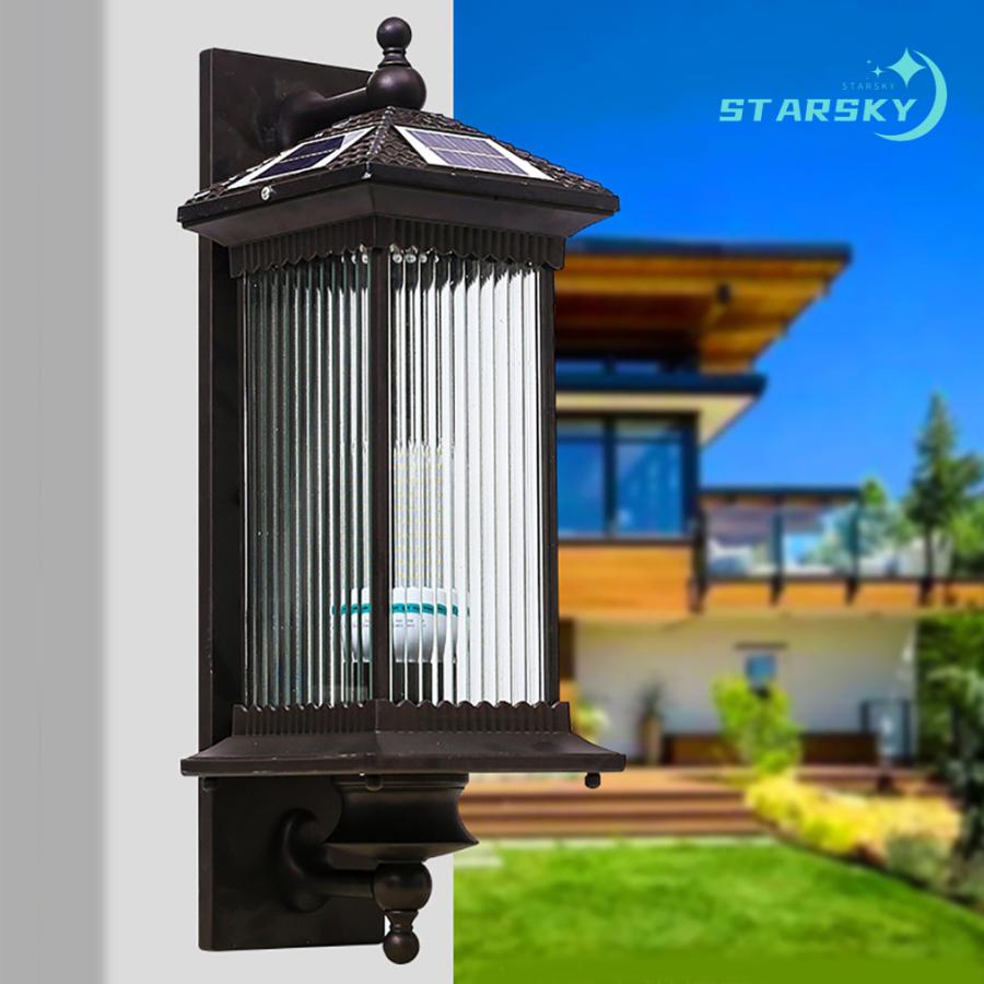 ソーラーライト LED 和風　壁掛け　屋外ウォールライト おしゃれ 明るい　防水 防雨 耐用性 ガーデンライト 省エネ 耐久性　ガーデン 庭 外灯 玄関