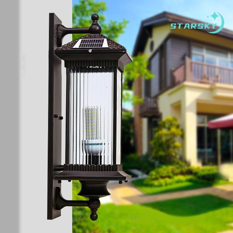 ソーラーライト LED 和風　壁掛け　屋外ウォールライト おしゃれ 明るい　防水 防雨 耐用性 ガーデンライト 省エネ 耐久性　ガーデン 庭 外灯 玄関