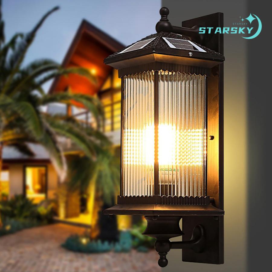 ソーラーライト LED 和風　壁掛け　屋外ウォールライト おしゃれ 明るい　防水 防雨 耐用性 ガーデンライト 省エネ 耐久性　ガーデン 庭 外灯 玄関