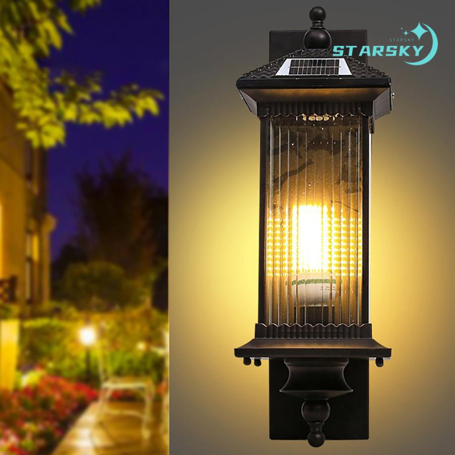 ソーラーライト LED 和風　壁掛け　屋外ウォールライト おしゃれ 明るい　防水 防雨 耐用性 ガーデンライト 省エネ 耐久性　ガーデン 庭 外灯 玄関