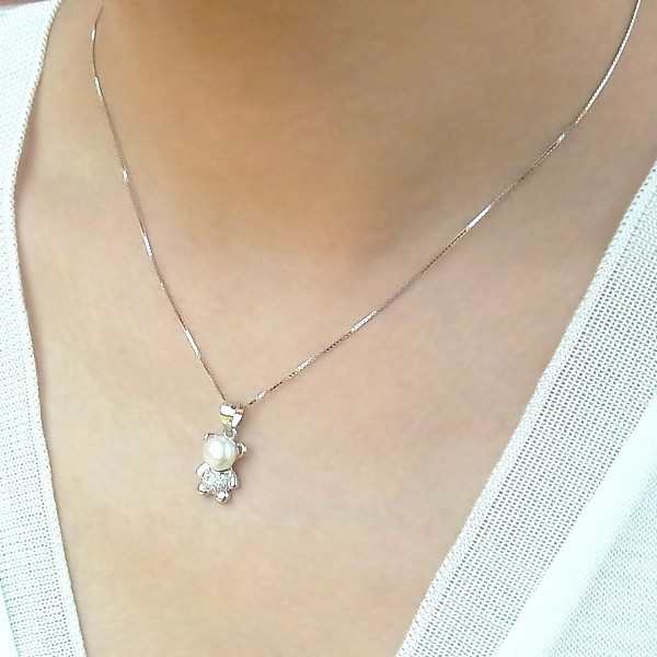 ネックレス レディース 豪華18粒 テディベア プレゼント 女性 パール プラチナ シルバー 女性 プレゼント 彼女 嫁 妻 娘 ギフトラッピング対応 agesugi_sfa ネックレス レディース 豪華18粒 テディベア プレゼント 女性 パール プラチナ シルバー 女性 プレゼント 彼女 嫁 妻 娘 ギフトラッピング対応 agesugi_sfa