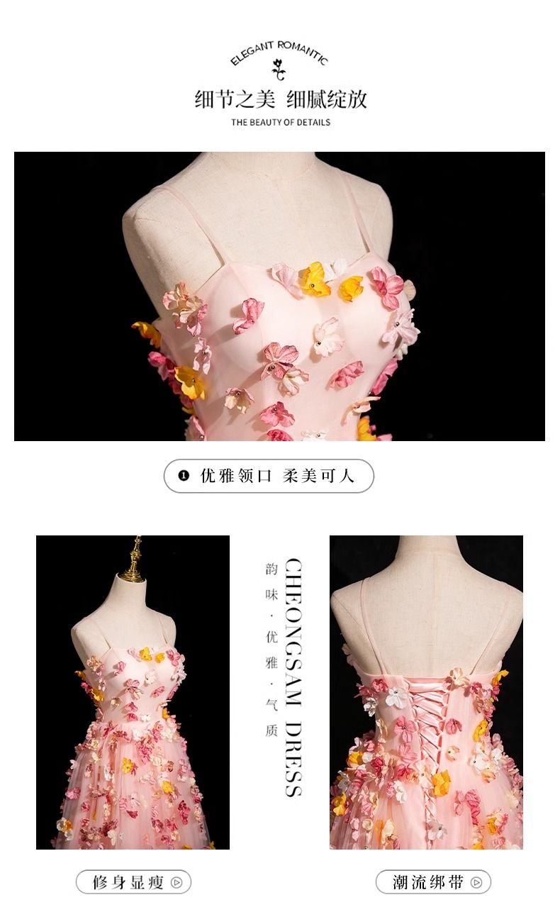 ハイエンド3次元フラワードレス2025花嫁朝ローブバースデーパーティーエンゲージメントスカートホストパフォーマンス ハイエンド3次元フラワードレス2025花嫁朝ローブバースデーパーティーエンゲージメントスカートホストパフォーマンス