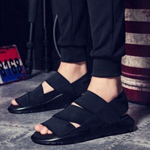 【超お得1つ買うと10個もらえる】[今日は安い-出荷が早い]サンダル メンズ 厚底 スニーカーサンダル ゴムバンド 20新作 スポーツ つっかけ 履きやすい 歩きやすい コンフォートサンダル カジュア