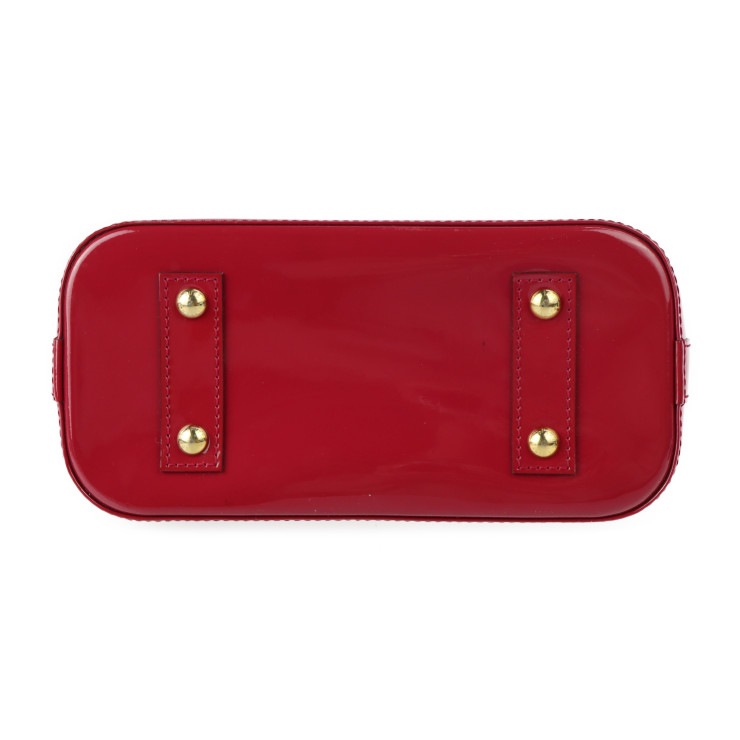 超美品 LOUIS VUITTON ルイ ヴィトン ハンドバッグ M91606 アルマ BB ヴェルニ パテントレザー ポムダムール レッド系 ゴールド金具 2WAY ショルダ【本物保証】 超美品 LOUIS VUITTON ルイ ヴィトン ハンドバッグ M91606 アルマ BB ヴェルニ パテントレザー ポムダムール レッド系 ゴールド金具 2WAY ショルダ【本物保証】