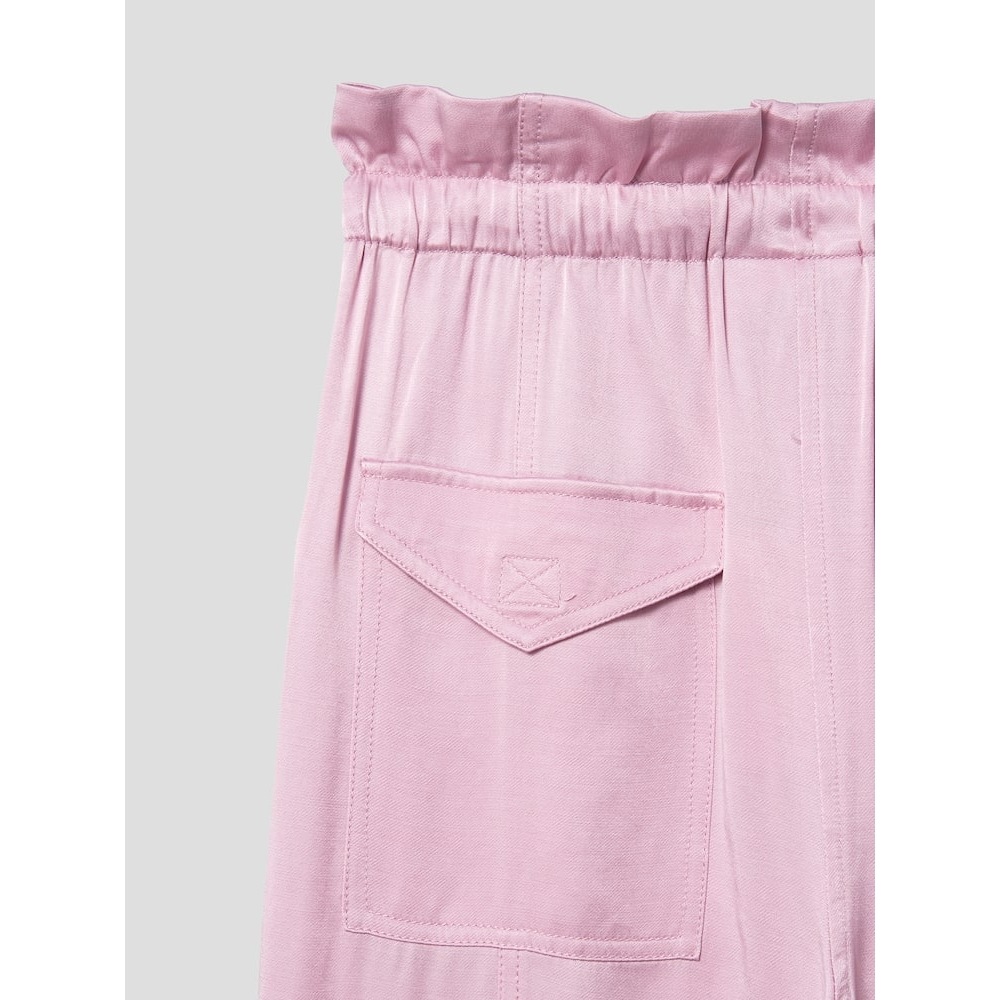 GANNI プリーツサテンパンツ-ブリーチドモーブ FW24/QN4521R10Y