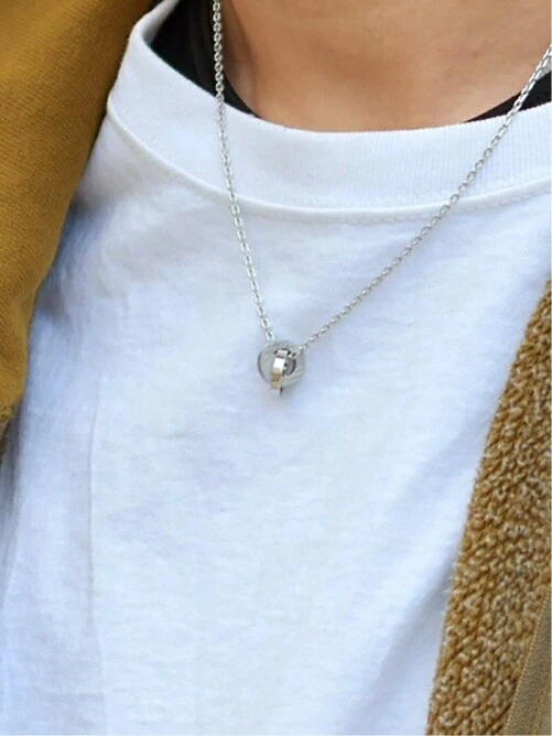 ネックレス メンズ トライ ロゴ ダブルリング ステンレス LH-03NE0255 【ネコポス】 ネックレス メンズ トライ ロゴ ダブルリング ステンレス LH-03NE0255 【ネコポス】