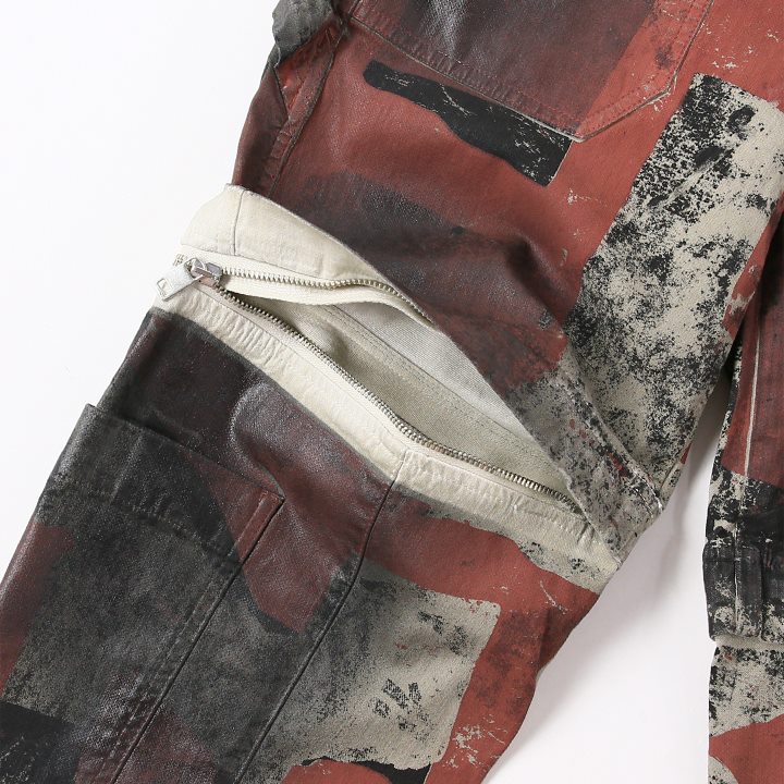 ジョグジーンズ デタッチャブルパンツ メンズ D-MULTY-SP2-NE グラフィックペイント加工 2way die-m-p-e8-907 ジョグジーンズ デタッチャブルパンツ メンズ D-MULTY-SP2-NE グラフィックペイント加工 2way die-m-p-e8-907