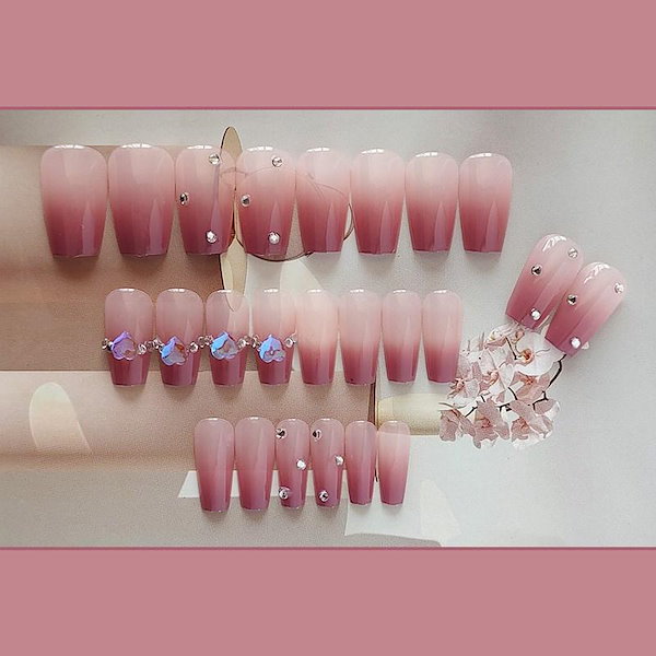 Qoo10] ネイルチップ ロング ネイル チップ ジ