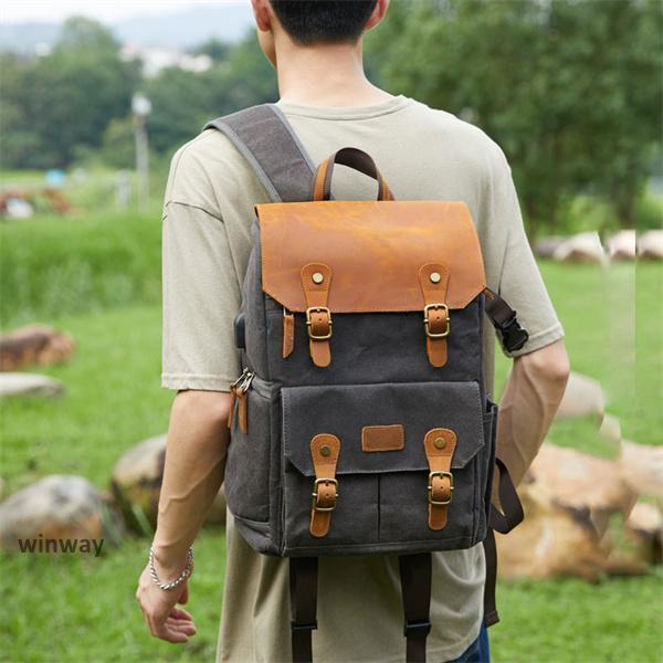 バッグ リュック おしゃれ 大容量 メンズ ケース 一眼レフ デジタルバッグ 撥水 耐衝撃 保護 仕切り レンズ収納 リュックサック