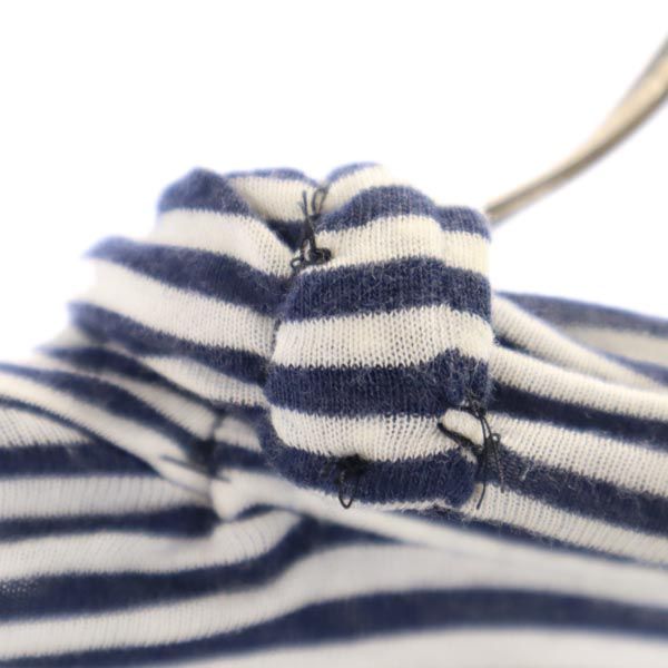 日本製 ボーダー ゴルフ 長袖 Tシャツ 4 ネイビー系 ロンT メンズ