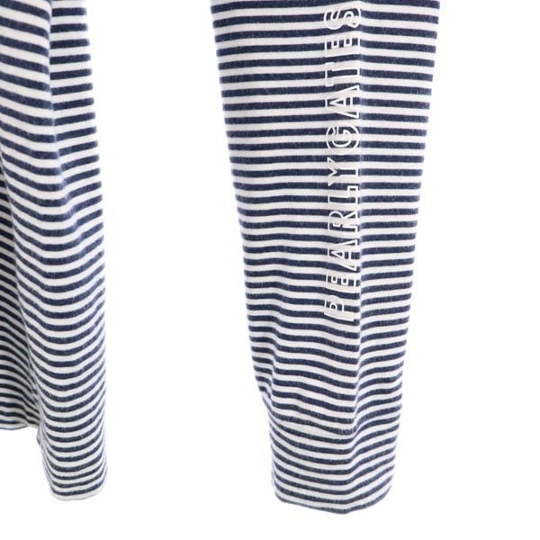 日本製 ボーダー ゴルフ 長袖 Tシャツ 4 ネイビー系 ロンT メンズ