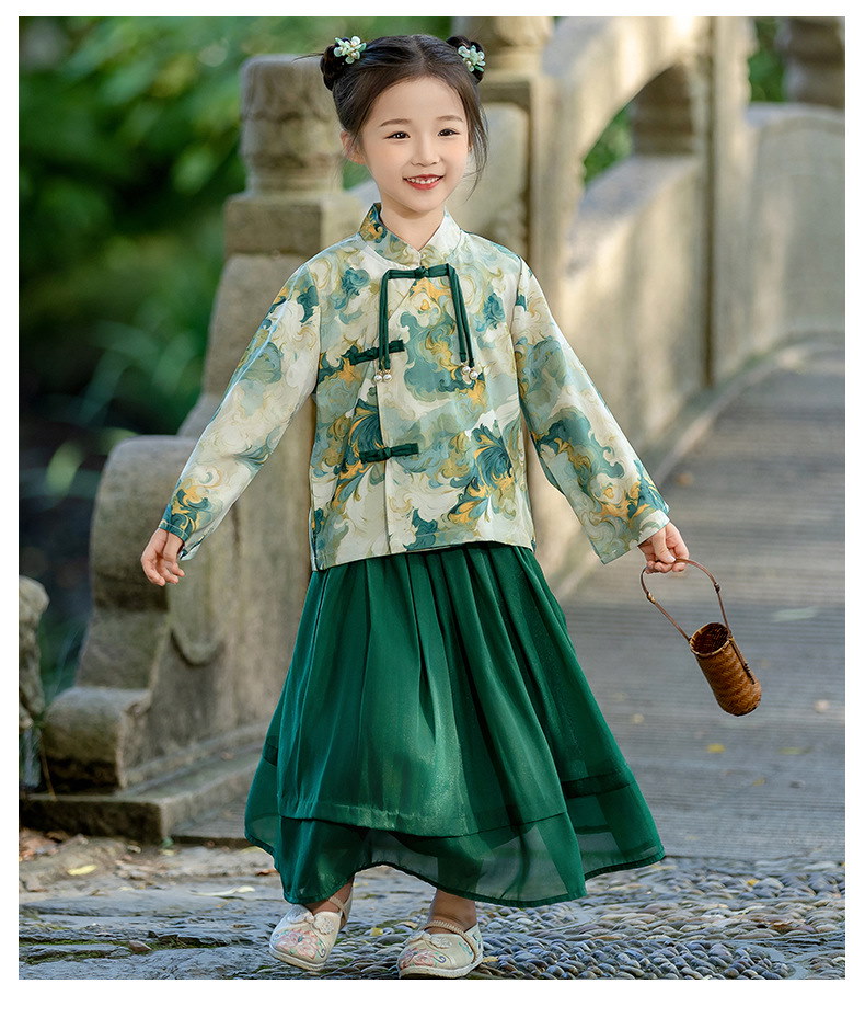 【即納】民族ナチュラルエスニック復古写真撮影パーティー用演出 中国子供男子女子2点セットアップ 最安値に挑戦