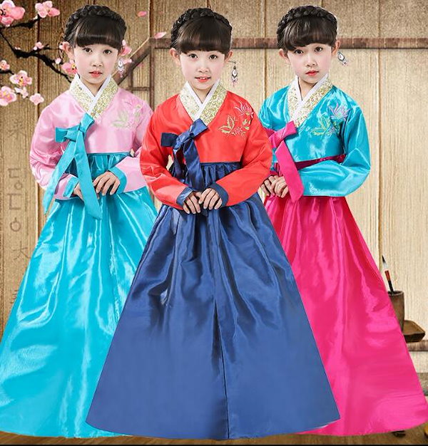 民族衣装 コスプレ かわいい 女の子 韓服 辰年 新年 ご挨拶 冬 厚手 唐 スーツ チャイナ風 少女 馬顔 スカート 正月 中国風 キッズ